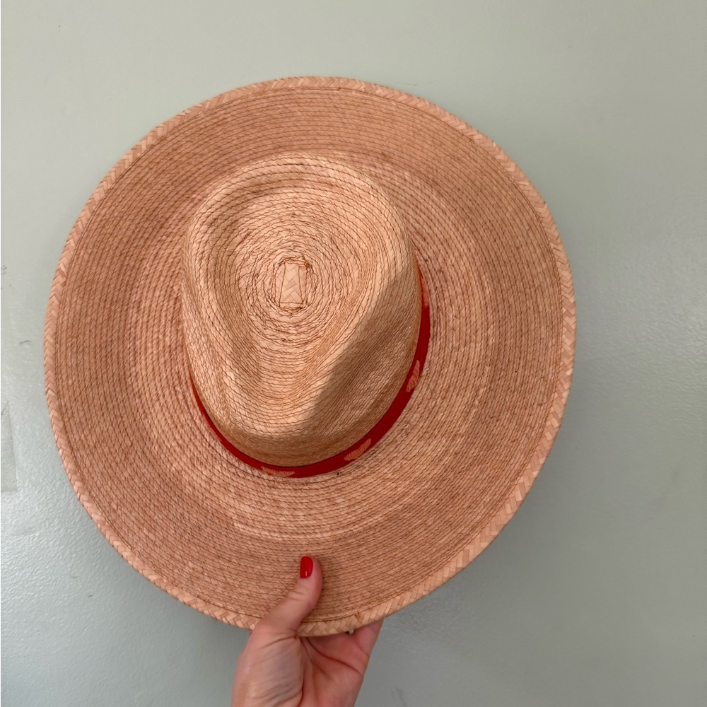 Sunshine Tienda - Heart Band Straw Hat - M/L - Picture 2 of 5